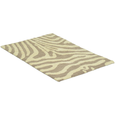 Zebra simply taupe/vit - badrumsmatta