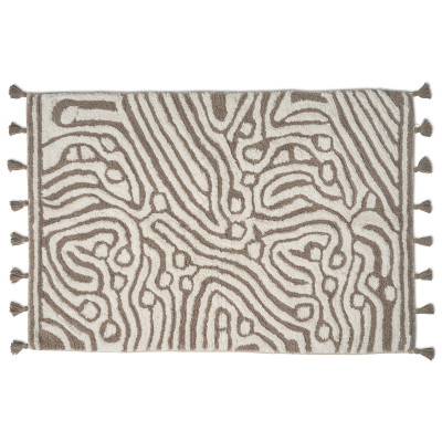 Maze simply taupe/vit - badrumsmatta