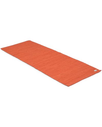 Cotton rug solar orange - trasmatta