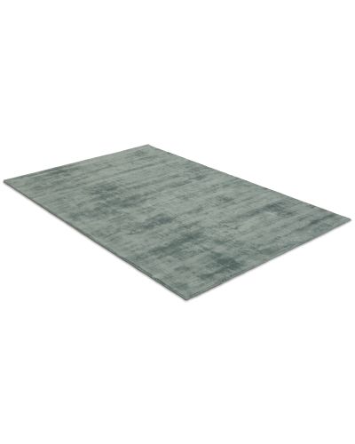 Bexley grön - handvävd matta med lugg